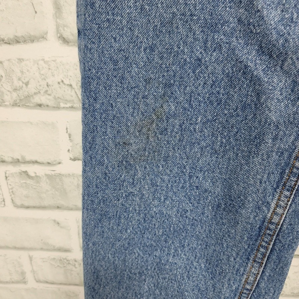 90s Levis 505 Mens Orange Tab Regular Fit Straight Leg Blue Denim Jeans 36x33 - Picture 4 of 12